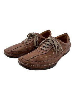 Sandro Moscoloni Mens Shoe 10 D  Leather Casual Oxford Lace Up Brown Vineyard